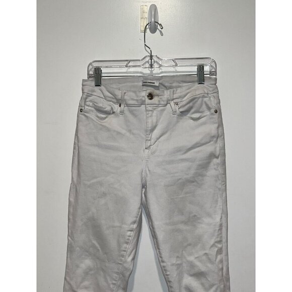 Good American Womens White Good Legs High Rise Skinny Jeans Size 12/31 - Picture 4 of 10